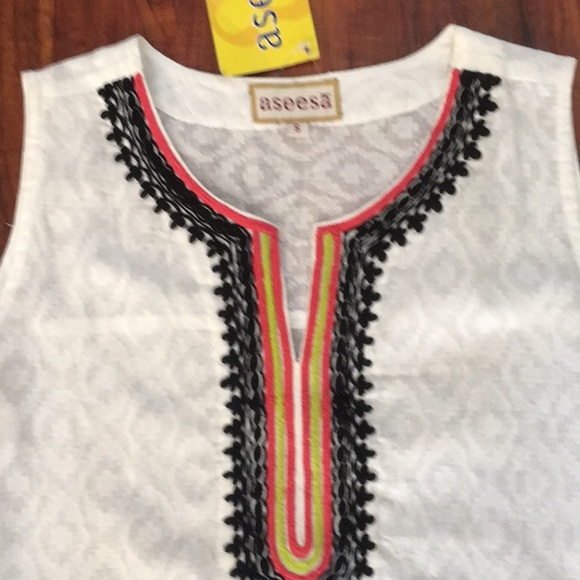 Aseesa Boho Aztec Belted Dress or Tunic - Picture 4 of 8